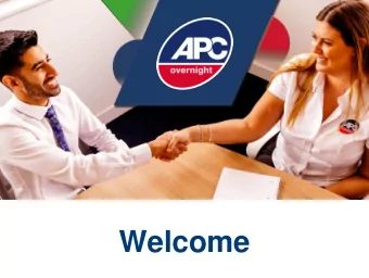 Welcome  The UKs  largest network  The APC  of independent  Network  delivery  specialists