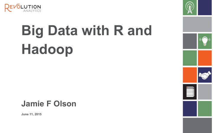 big data with r and hadoop