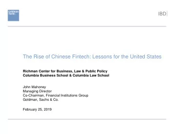 The Rise of Chinese Fintech: Lessons for the United States / Asset Management  Richman Center for