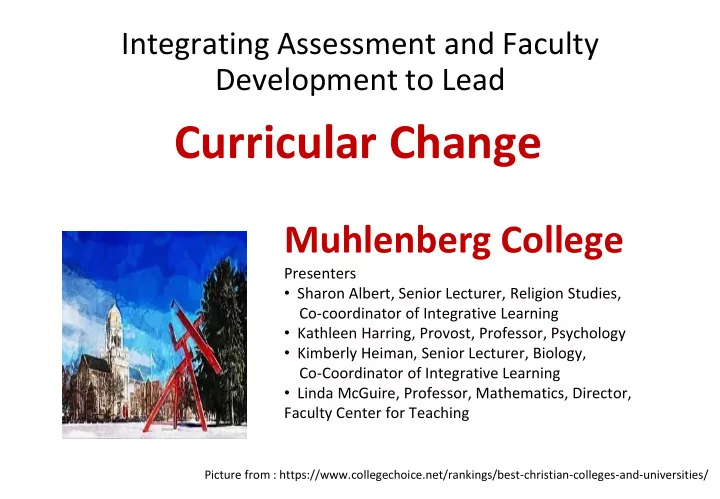 curricular change