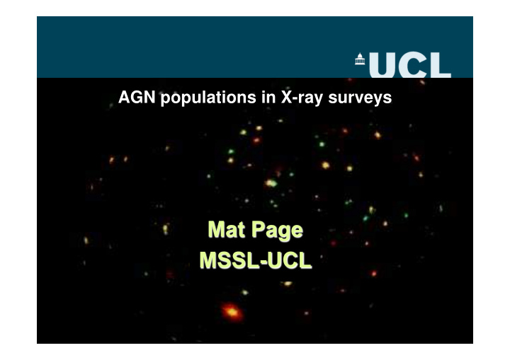 agn populations in x ray surveys contents