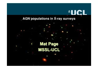 AGN populations in X-ray surveys  Contents  Advantage of X-ray surveys  What they find