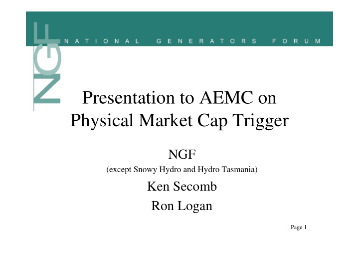 presentation to aemc on physical market cap trigger