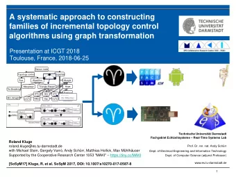 A systematic approach to constructing  families of incremental topology control  algorithms using