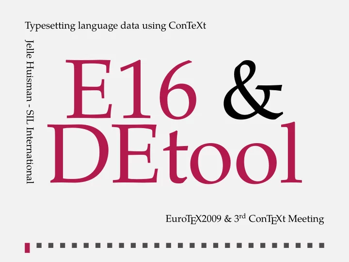 e16 detool