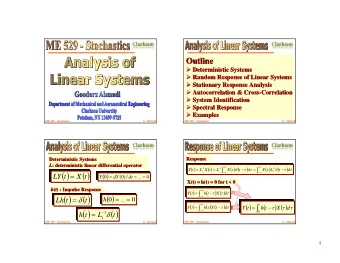 ( )  ( )  ( )      =    =  =  Lh  t  t  h  0  ...  0  ( )  (  ) ( )  ( )  +  ( ) (  )