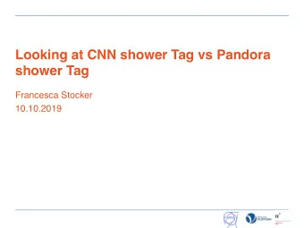 Looking at CNN shower Tag vs Pandora  shower Tag  Francesca Stocker  10.10.2019  Context: Pion