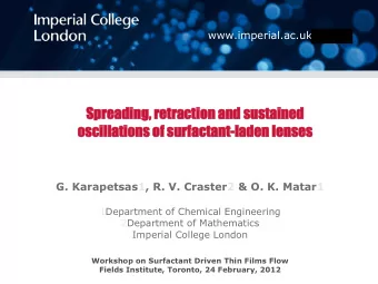 Sp  Spre  reading, re  retrac  action an  and sustained  oscillations of surfa  factant-laden