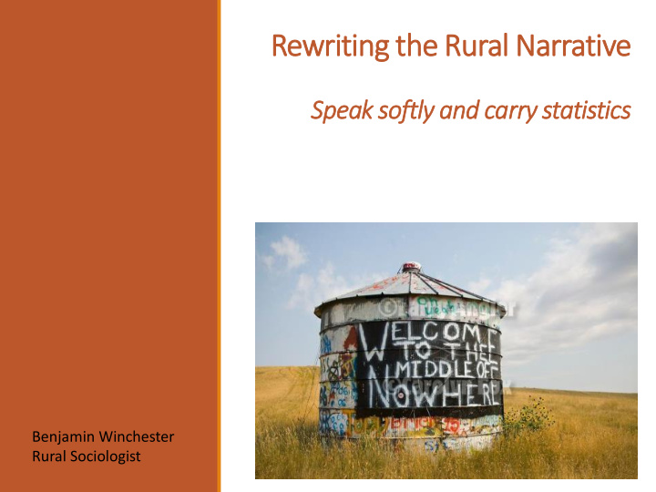 rewriting the rural narrative