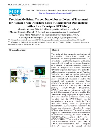MOL2NET, 2017 , 3, doi:10.3390/mol2net-03-xxxx  2  chemisorption interactions. These theoretical