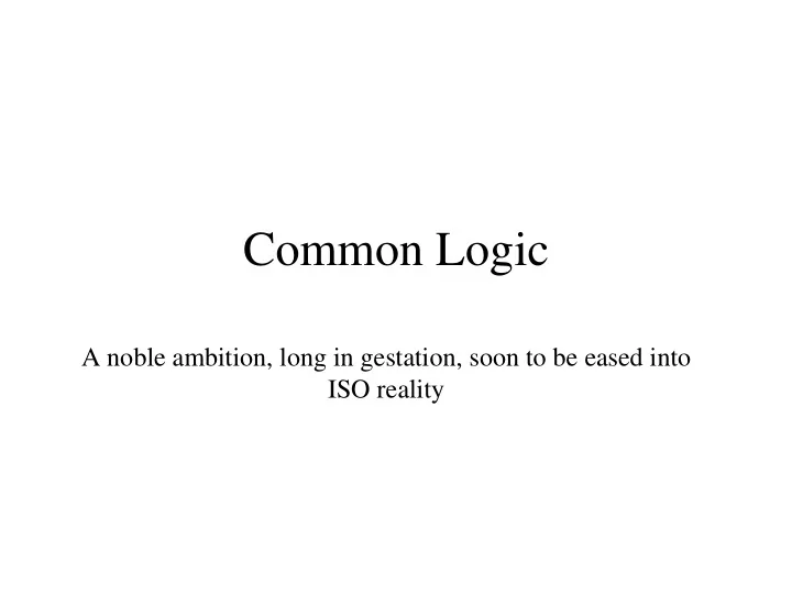 common logic