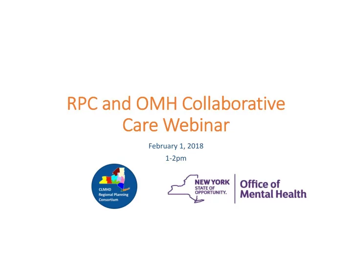 rpc and omh collaborative care webinar