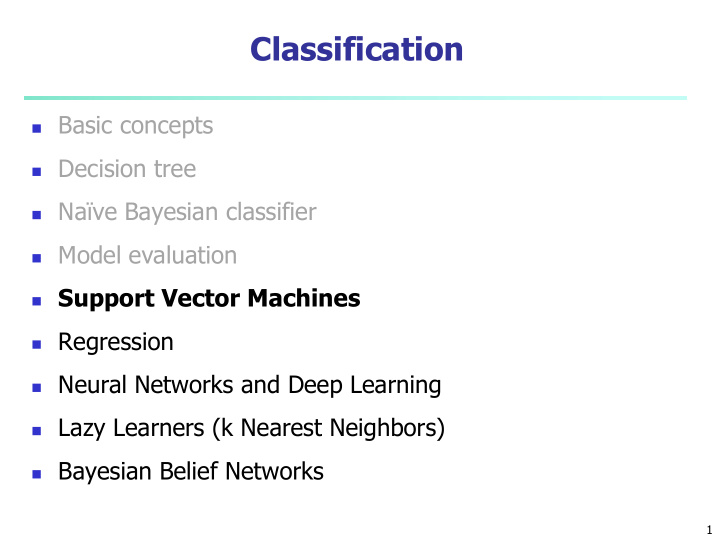 classification