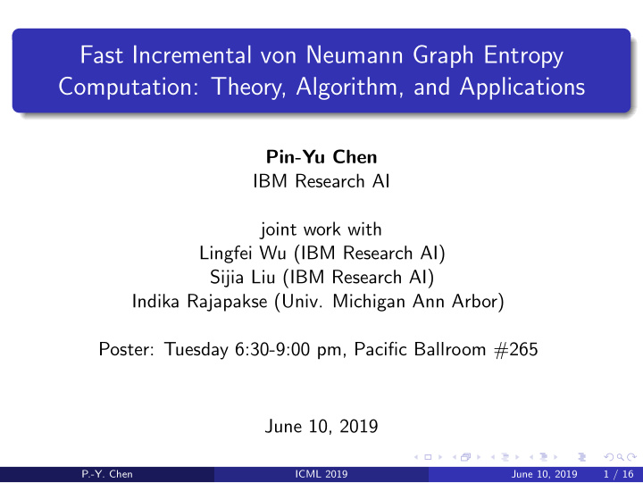 fast incremental von neumann graph entropy computation