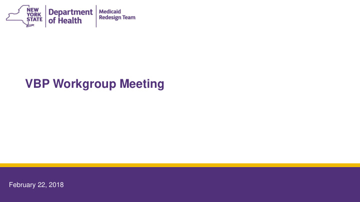 vbp workgroup meeting