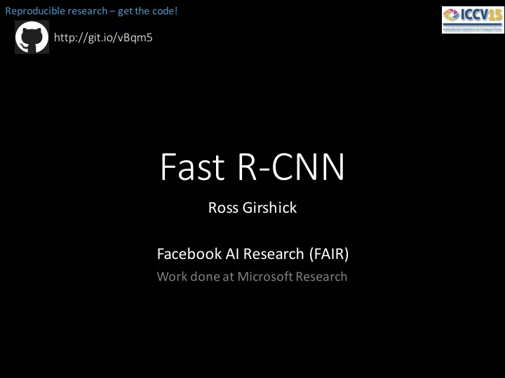fast r cnn