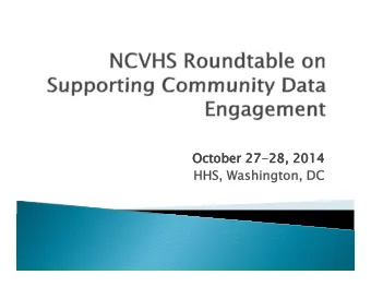 October  October  October  October 27  27  27-28,  28,  28,  28, 2014  2014  2014  2014  HHS,