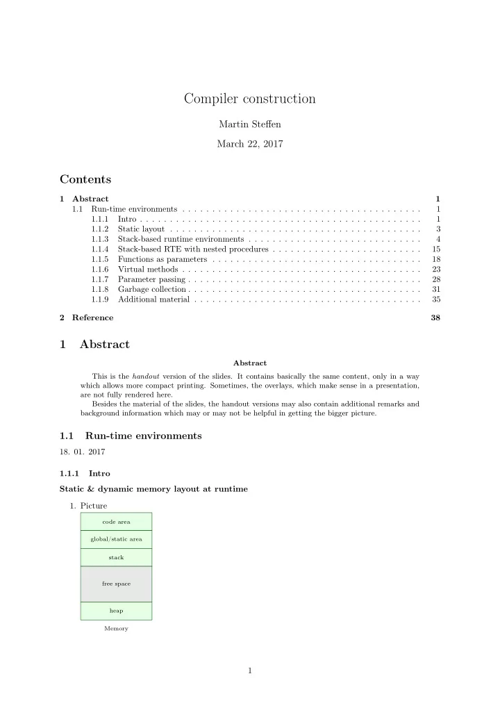 compiler construction
