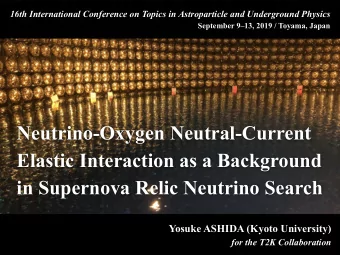 Neutrino-Oxygen Neutral-Current  Elastic Interaction as a Background  in Supernova Relic Neutrino