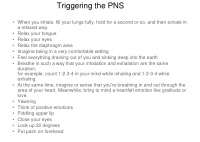 triggering the pns