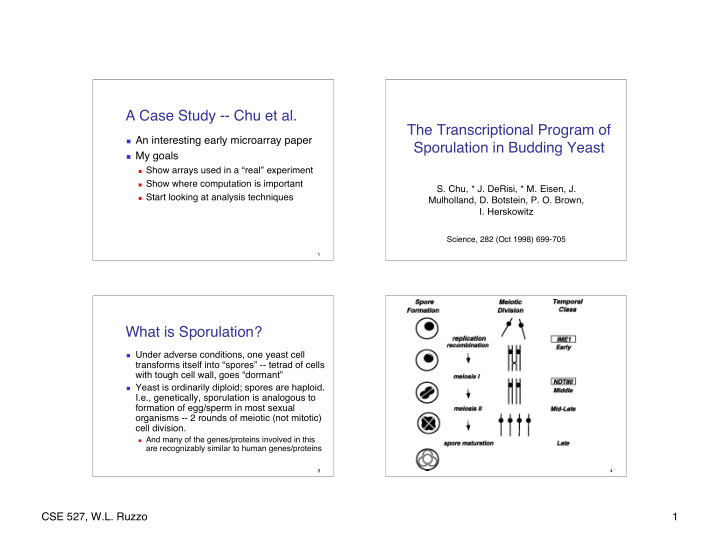 a case study chu et al the transcriptional program of
