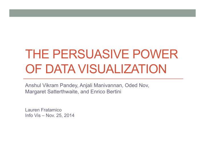 the persuasive power of data visualization