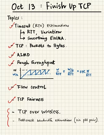 1- Fu . t.IE  In  , f- Flow  control of TCP  Fairness  { over wireless .  T  cp  - estimation ( via
