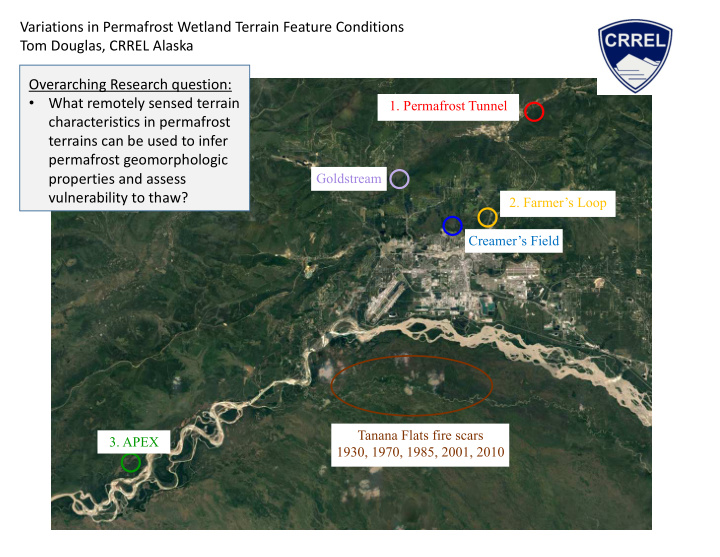 variations in permafrost wetland terrain feature