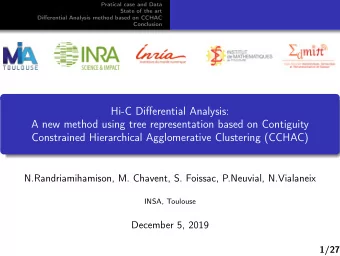 Hi-C Differential Analysis:  A new method using tree representation based on Contiguity