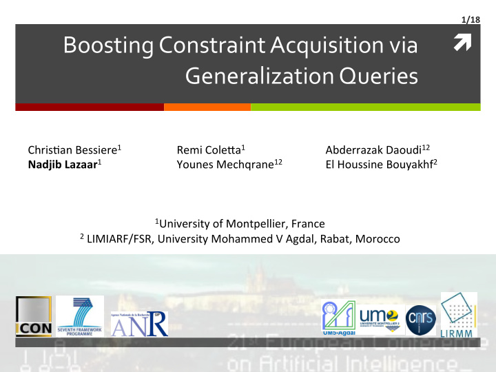 boosting constraint acquisition via