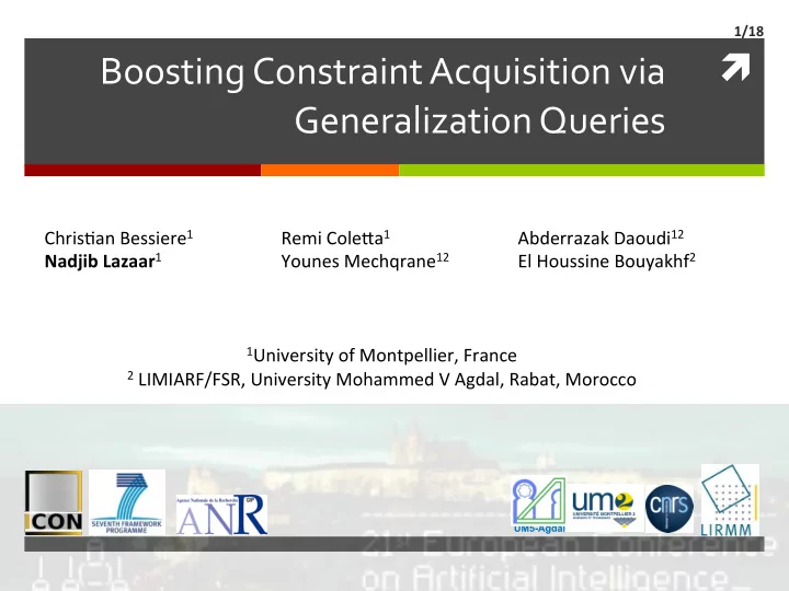 boosting constraint acquisition via