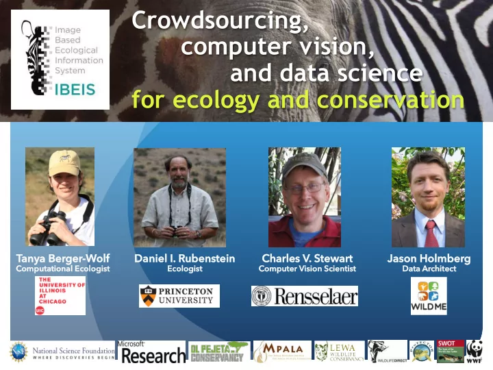 crowdsourcing computer vision and data science for