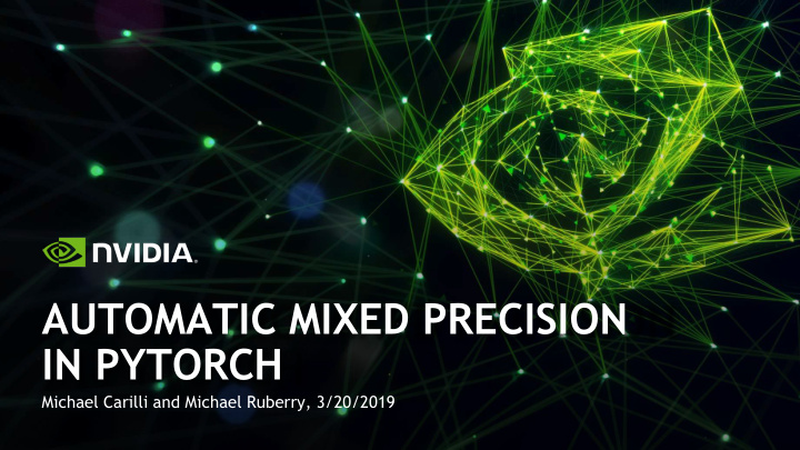 automatic mixed precision in pytorch