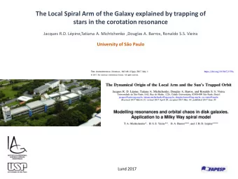 stars in the corotation resonance  Jacques R.D. Lpine,Tatiana A. Michtchenko ,Douglas A. Barros,