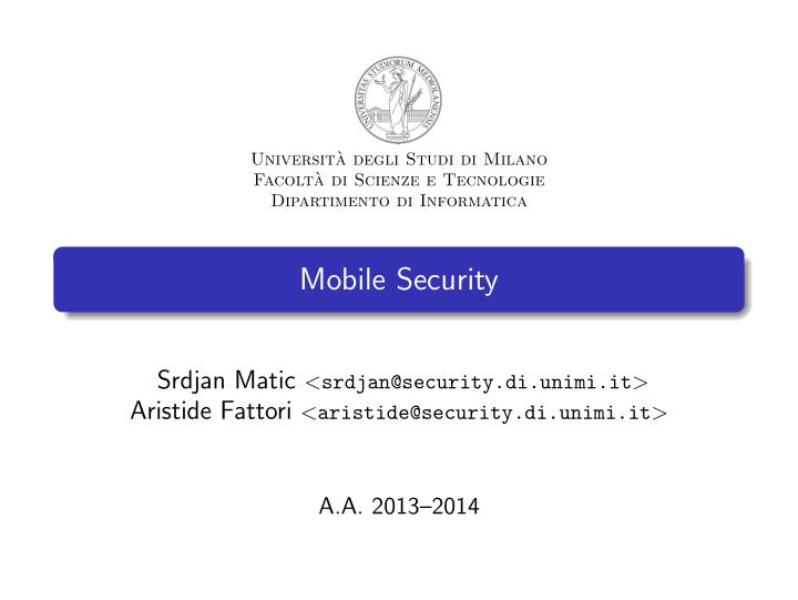 mobile security