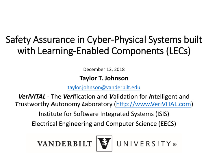 safety assurance in in cyber physical systems buil ilt