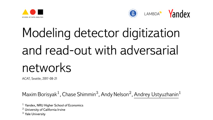 modeling detector digitization and read out with