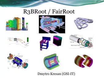 R3BRoot / FairRoot  Dmytro Kresan (GSI-IT)  How it started?  CBM collaboration 2003  CBM