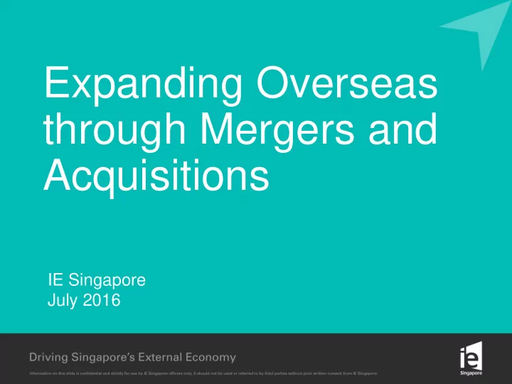 expanding overseas