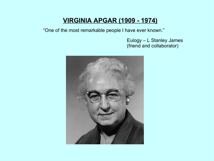 virginia apgar 1909 1974