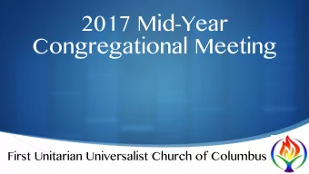 2017 Mid-Year  Congregational Meeting  S  First Unitarian Universalist Church of Columbus  2017