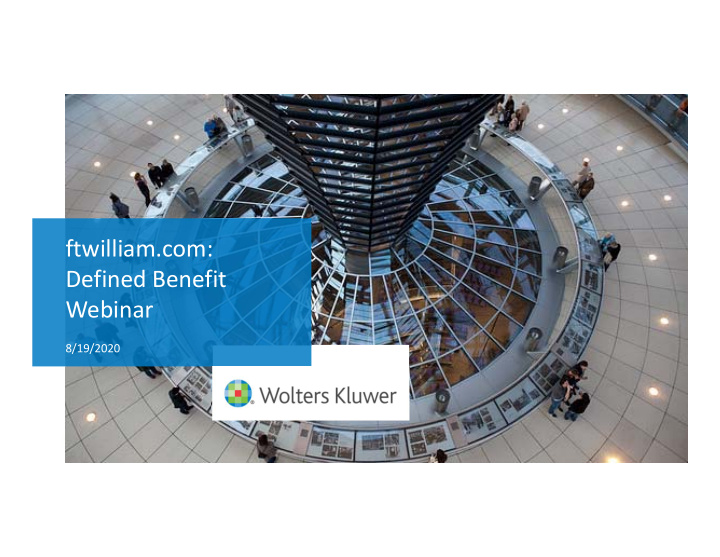 ftwilliam com defined benefit webinar