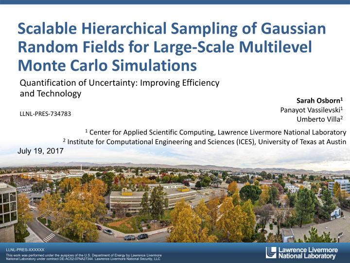 scalable hierarchical sampling of gaussian random fields