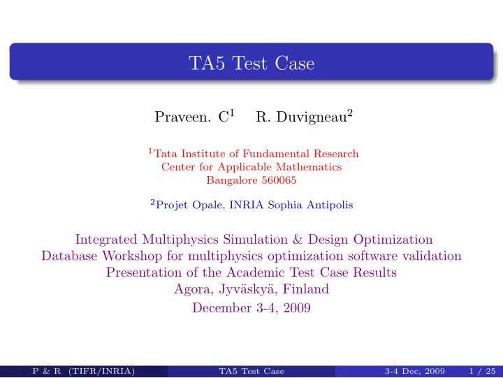 ta5 test case