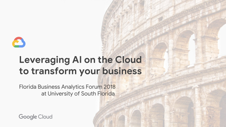 leveraging ai on the cloud to transform your business