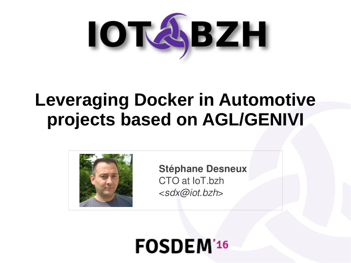 leveraging docker in automotive projects based on agl