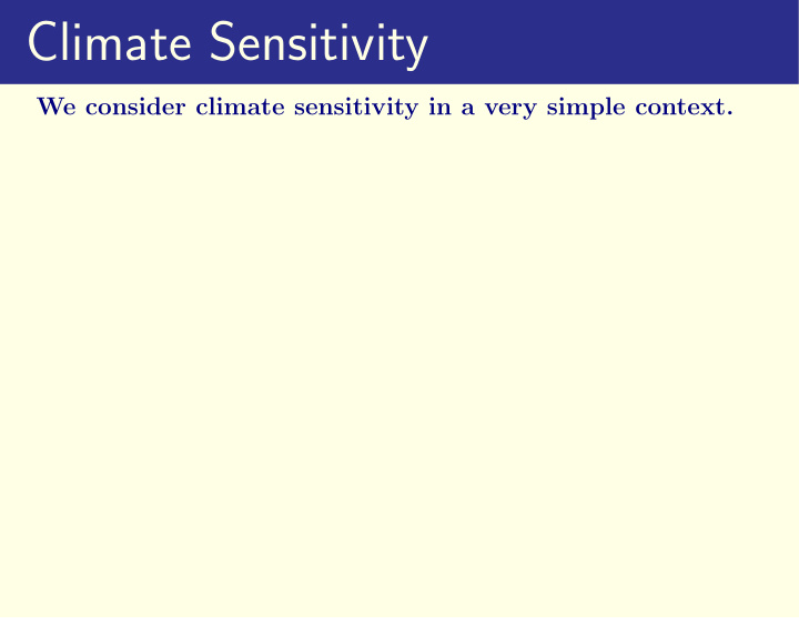 climate sensitivity
