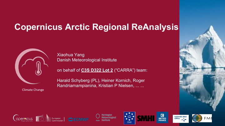 copernicus arctic regional reanalysis
