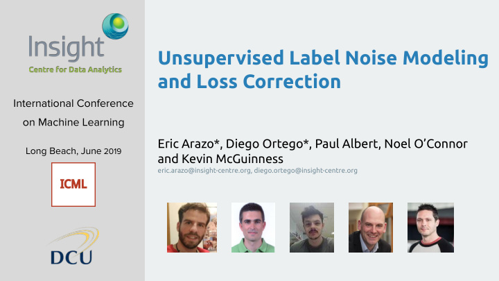 unsupervised label noise modeling and loss correction