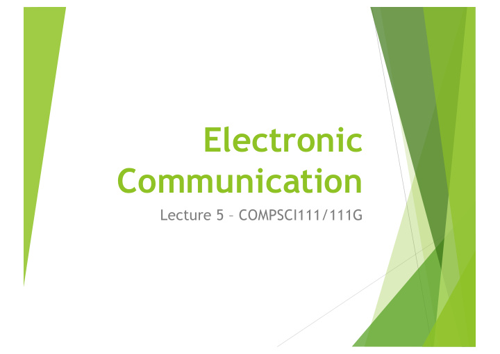 electronic communication
